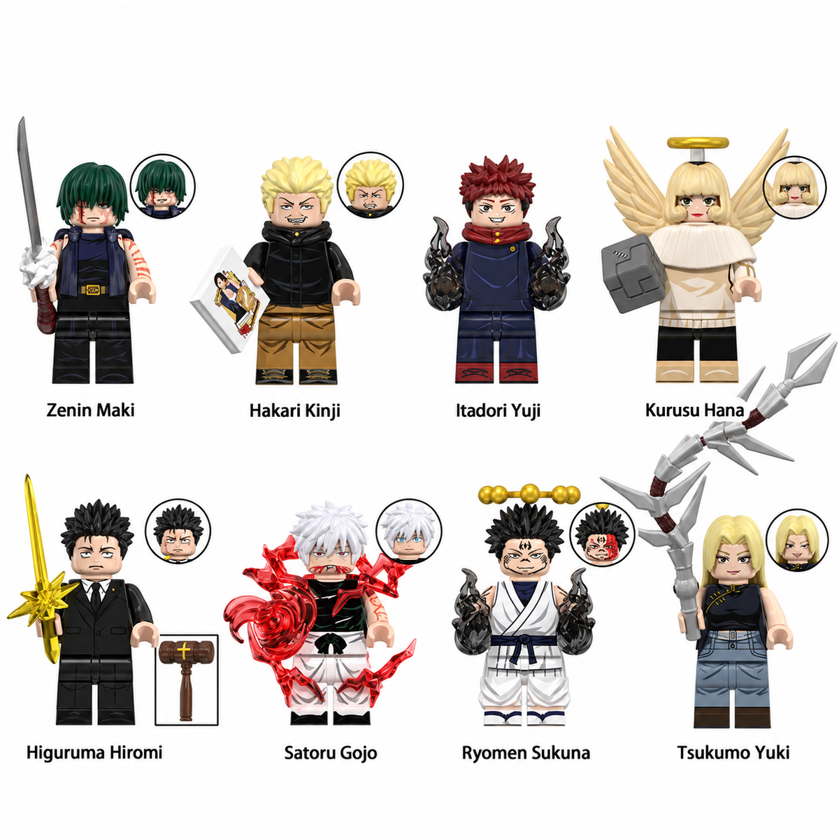 Jujutsu Kaisen - Klemmbaustein Figuren