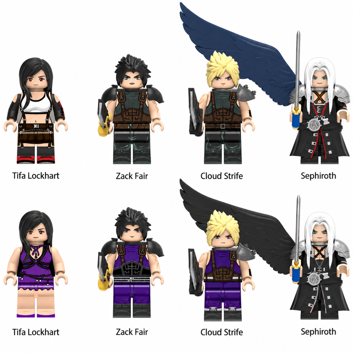 Final Fantasy - Klemmbaustein Figuren