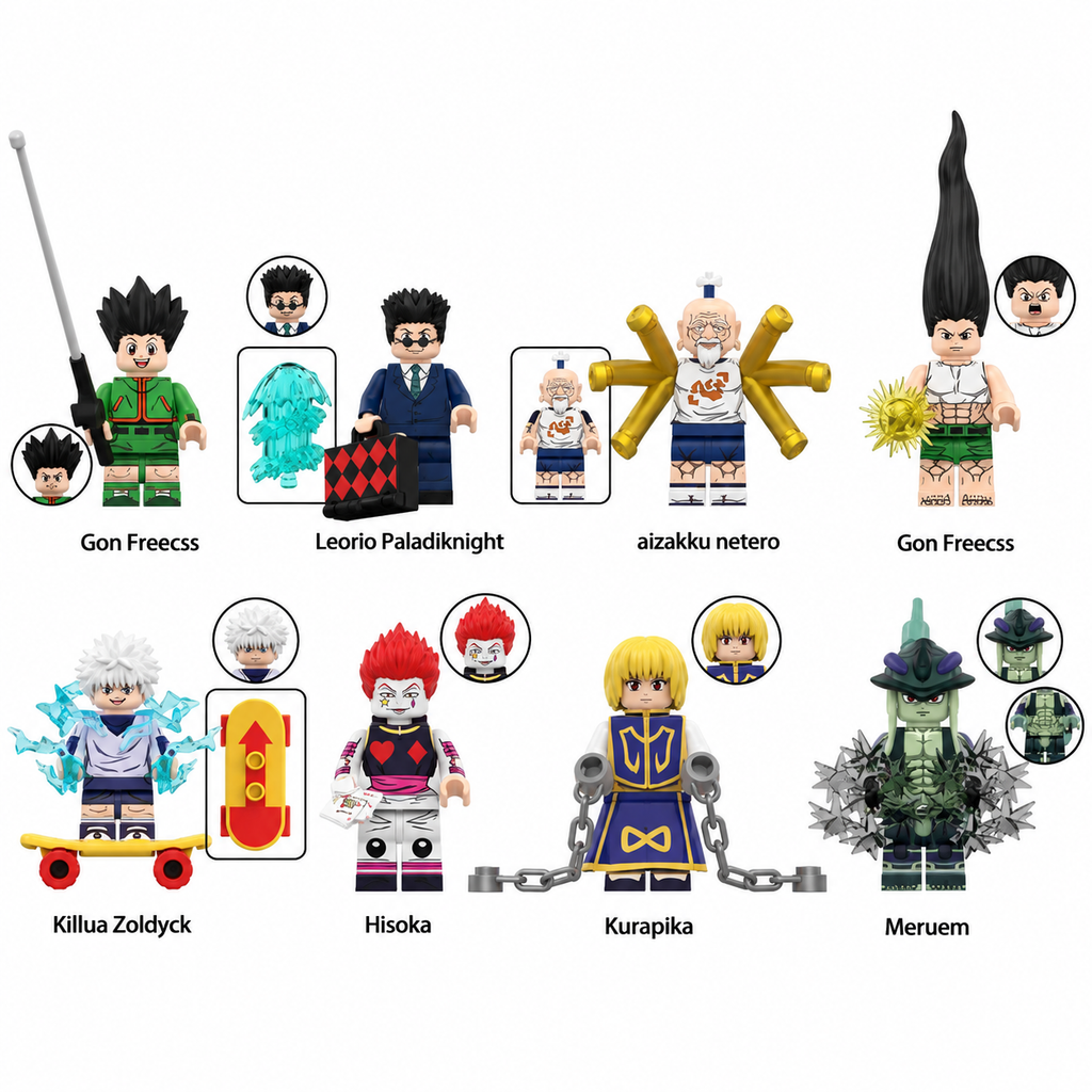 Hunter x Hunter - Klemmbaustein Figuren
