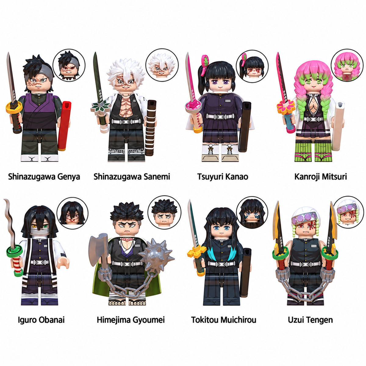 Demon Slayer - Klemmbaustein Figuren
