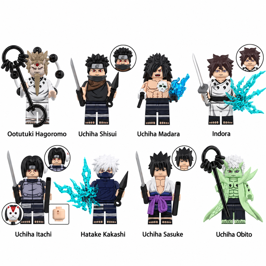 Naruto - Klemmbaustein Figuren