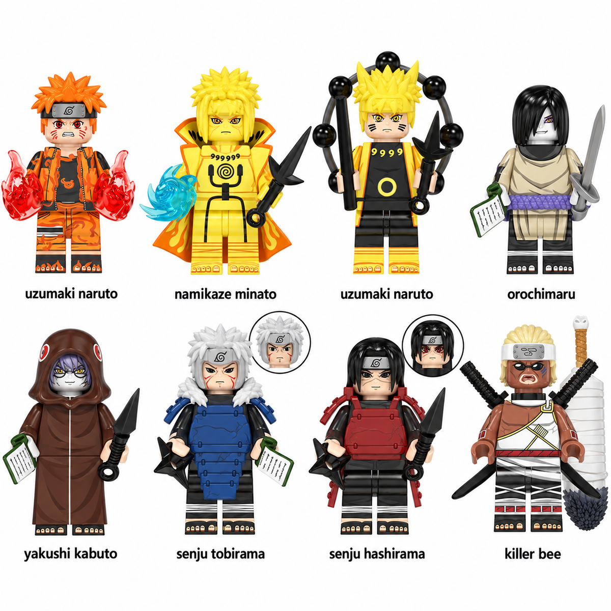 Naruto - Klemmbaustein Figuren