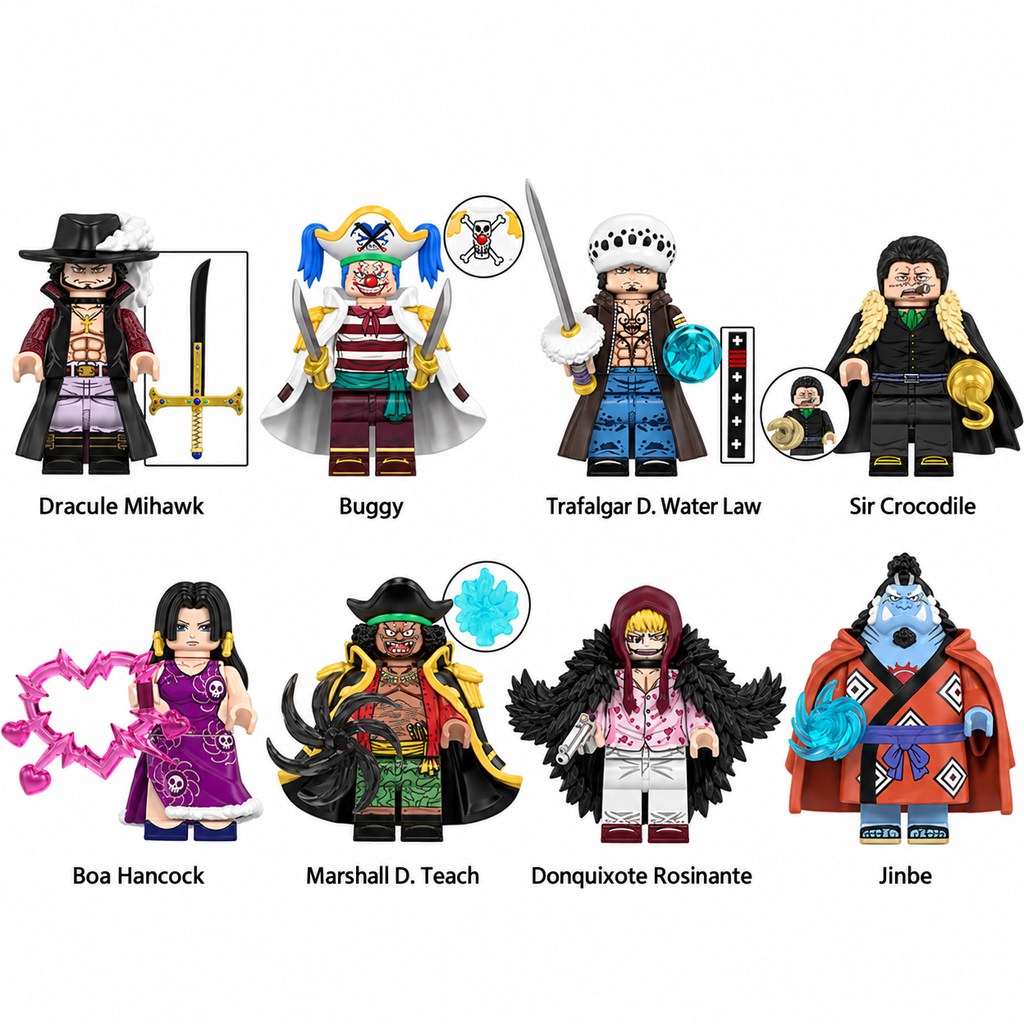 One Piece - Klemmbaustein Figuren