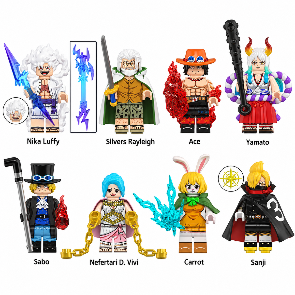 One Piece - Klemmbaustein Figuren