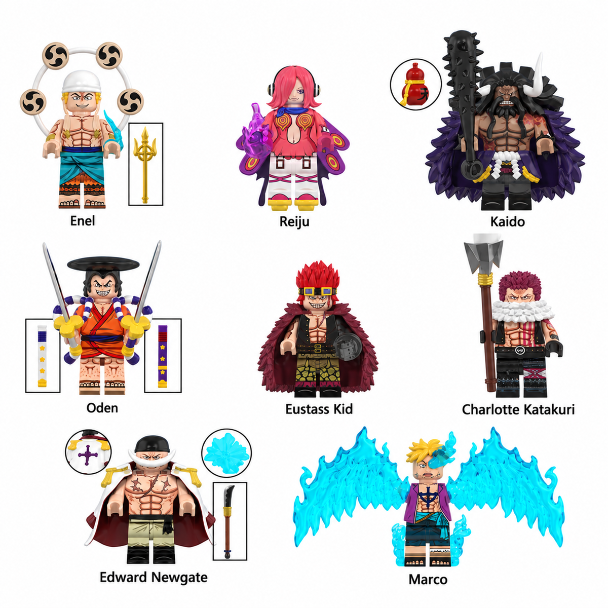 One Piece - Klemmbaustein Figuren