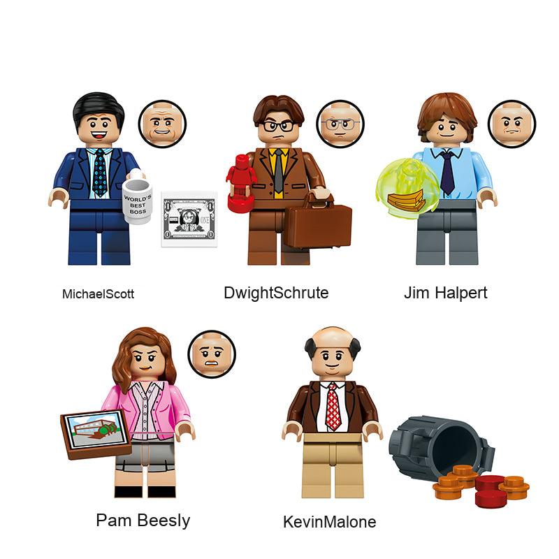 The Office – Minifiguren MB1001–MB1005 – Gesamtset – 5 Figuren