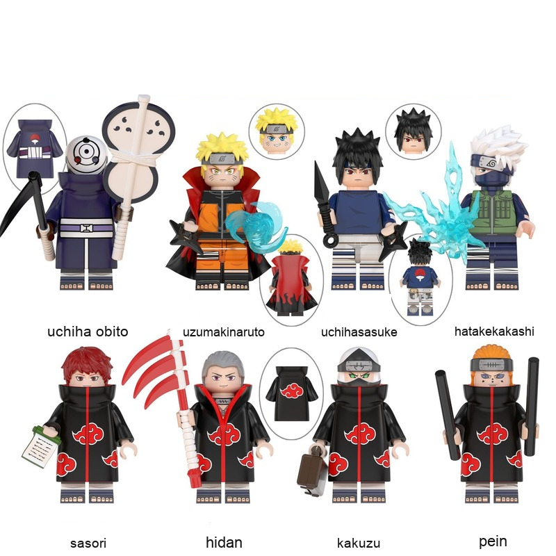 Naruto Minifiguren WM6105 – Achter-Set