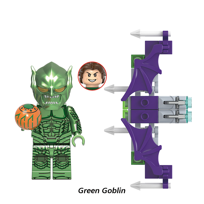 Green Goblin Klemmbaustein Figur